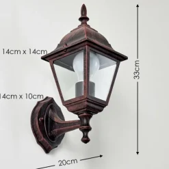 Applique murale d'extérieur Murto Rouille, 1 lumière