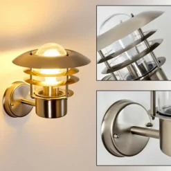 Applique murale d'extérieur Juva Acier inoxydable, 1 lumière