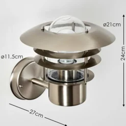 Applique murale d'extérieur Juva Acier inoxydable, 1 lumière