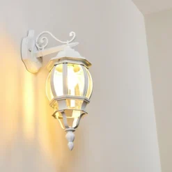 Applique murale d'extérieur Lentua Blanc, 1 lumière