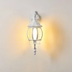 Applique murale d'extérieur Lentua Blanc, 1 lumière