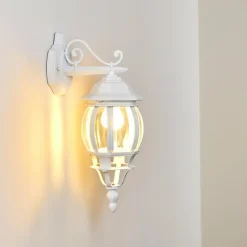 Applique murale d'extérieur Lentua Blanc, 1 lumière