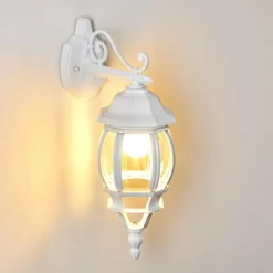 Applique murale d'extérieur Lentua Blanc, 1 lumière