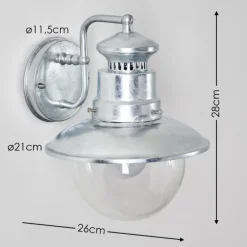 Applique murale d'extérieur Sipri Zingué, 1 lumière