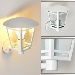 Applique murale d'extérieur Siera Blanc, 1 lumière