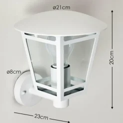 Applique murale d'extérieur Siera Blanc, 1 lumière