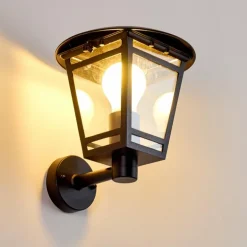 Applique murale d'extérieur Siera Noir, 1 lumière