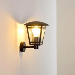 Applique murale d'extérieur Siera Noir, 1 lumière