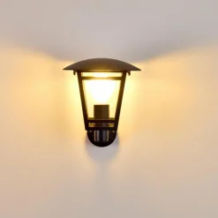 Applique murale d'extérieur Siera Noir, 1 lumière