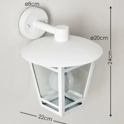 Applique murale d'extérieur Siera Blanc, 1 lumière