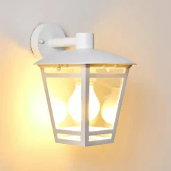 Applique murale d'extérieur Siera Blanc, 1 lumière