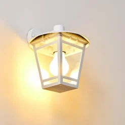 Applique murale d'extérieur Siera Blanc, 1 lumière