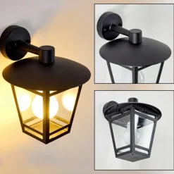 Applique murale d'extérieur Siera Noir, 1 lumière