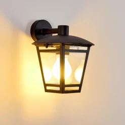 Applique murale d'extérieur Siera Noir, 1 lumière