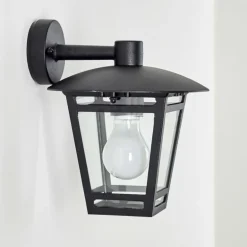 Applique murale d'extérieur Siera Noir, 1 lumière