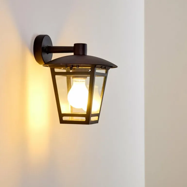 Applique murale d'extérieur Siera Noir, 1 lumière