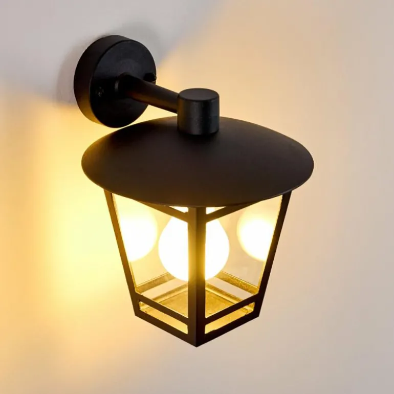 Applique murale d'extérieur Siera Noir, 1 lumière