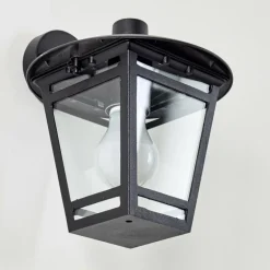 Applique murale d'extérieur Siera Noir, 1 lumière