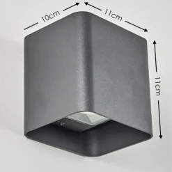 Applique murale d'extérieur Vikom LED Anthracite, 2 lumières