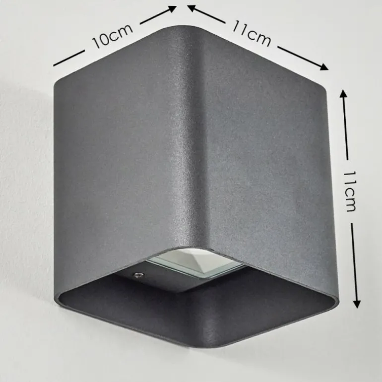 Applique murale d'extérieur Vikom LED Anthracite, 2 lumières