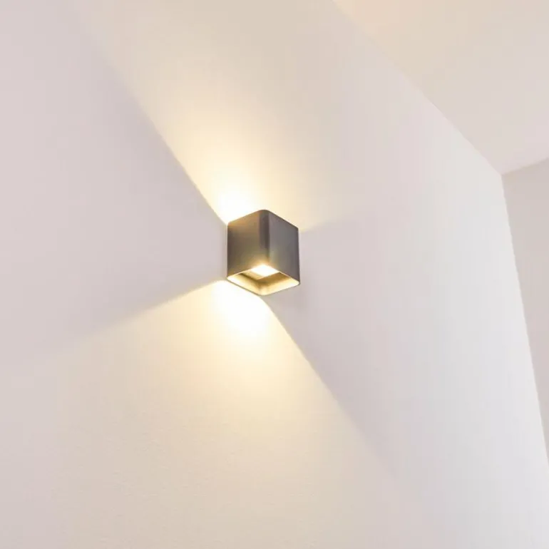 Applique murale d'extérieur Vikom LED Anthracite, 2 lumières