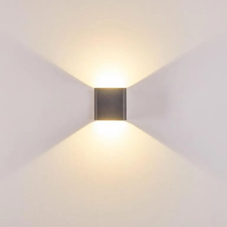 Applique murale d'extérieur Vikom LED Anthracite, 2 lumières