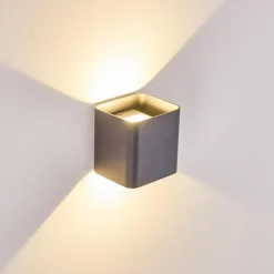 Applique murale d'extérieur Vikom LED Anthracite, 2 lumières