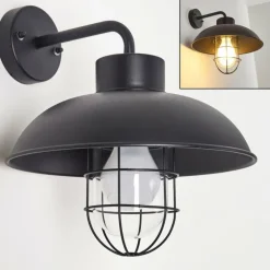 Applique murale d'extérieur Valto Noir, 1 lumière