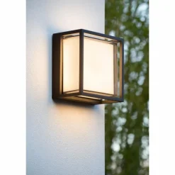 Applique murale d'extérieur Lucide SINGA LED Noir, 1 lumière