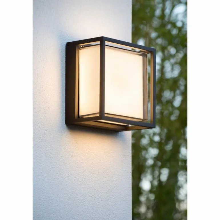 Applique murale d'extérieur Lucide SINGA LED Noir, 1 lumière