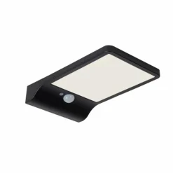 Applique murale d'extérieur Lucide BASIC LED Noir, 1 lumière, Détecteur de mouvement