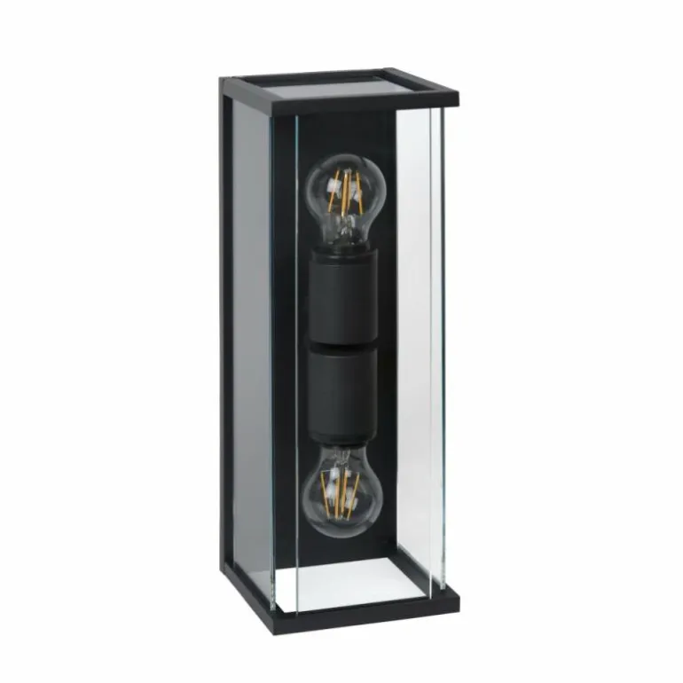 Applique murale d'extérieur Lucide CLAIRE Noir, 2 lumières