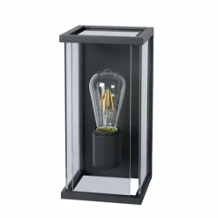 Applique murale d'extérieur Lucide CLAIRE Noir, 1 lumière, Détecteur de mouvement