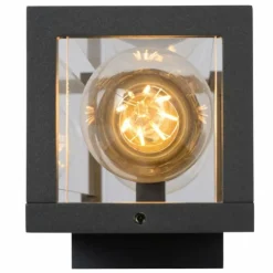 Applique murale d'extérieur Lucide CLAIRE MINI Noir, 2 lumières