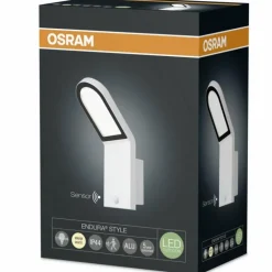 Applique murale d'extérieur Osram ENDURA LED Blanc, 1 lumière, Détecteur de mouvement