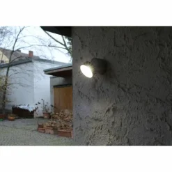 Applique murale d'extérieur Lutec Trumpet LED Anthracite, 1 lumière