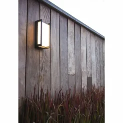 Applique murale d'extérieur Lutec Qubo LED Anthracite, 1 lumière