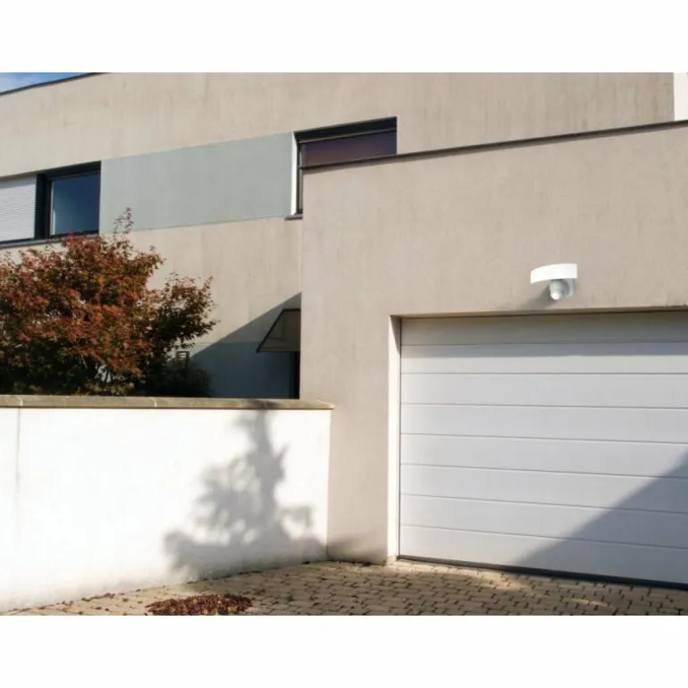 Applique murale d'extérieur Lutec Arc LED Blanc, 1 lumière, Détecteur de mouvement