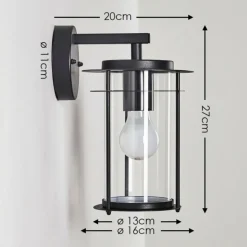 Applique murale d'extérieur Aigle Noir, 1 lumière