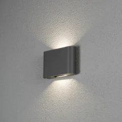 Applique murale d'extérieur Konstsmide Chieri LED Noir, 2 lumières