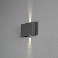 Applique murale d'extérieur Konstsmide Chieri LED Noir, 2 lumières