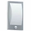 Applique murale d'extérieur Eglo VERRES Acier inoxydable, Blanc, 1 lumière, Détecteur de mouvement