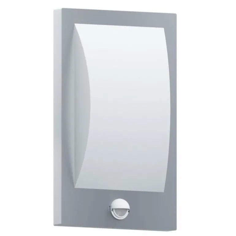 Applique murale d'extérieur Eglo VERRES Acier inoxydable, Blanc, 1 lumière, Détecteur de mouvement