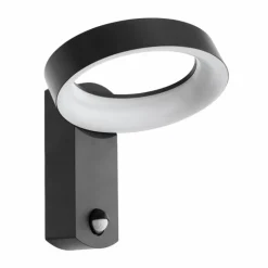 Applique murale d'extérieur Eglo PERNATE LED Anthracite, 1 lumière, Détecteur de mouvement