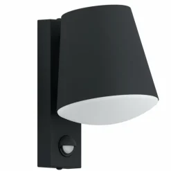 Applique murale d'extérieur Eglo CALDIERO Anthracite, 1 lumière, Détecteur de mouvement
