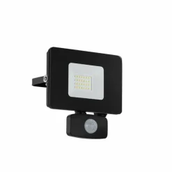 Applique murale d'extérieur Eglo FAEDO LED Noir, 1 lumière, Détecteur de mouvement