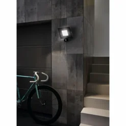 Applique murale d'extérieur Eglo FAEDO LED Noir, 1 lumière, Détecteur de mouvement