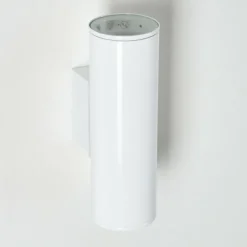 Applique murale d'extérieur Brachy LED Blanc, 2 lumières