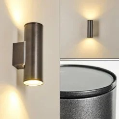 Applique murale d'extérieur Brachy LED Anthracite, 2 lumières