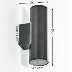 Applique murale d'extérieur Brachy LED Anthracite, 2 lumières